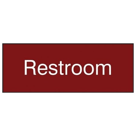 Accuform Restroom, Engraved Plastic, 3 in x 8 in PSG832MR